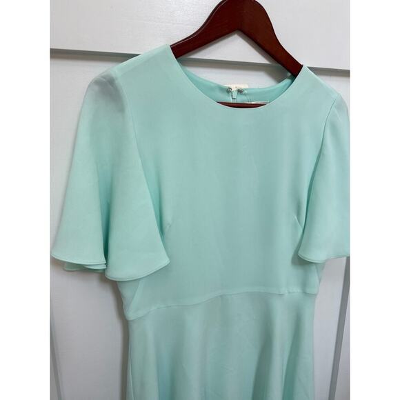 NWT Shoshanna Lovisa Mint Flutter Sleeve A-Line Dress, 8 - Picture 6 of 10
